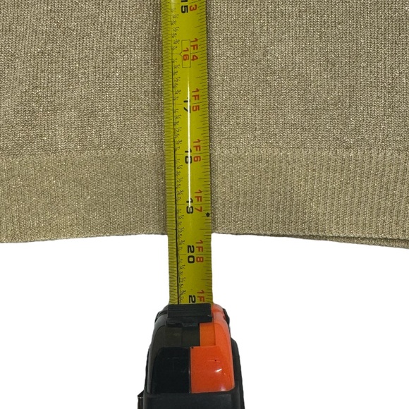 Baxter & Wells size Petite Large women’s gold / tan colored long sleeve shirt. - Picture 6 of 10